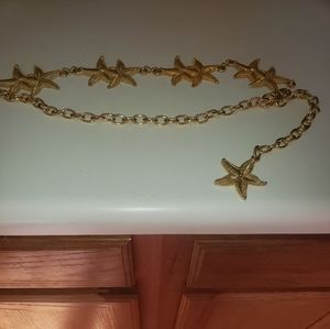 Sea Star gold metal belt